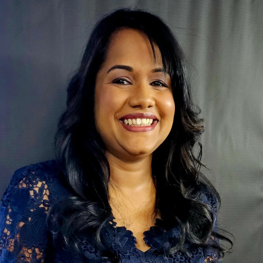 A client after a facial and make-up